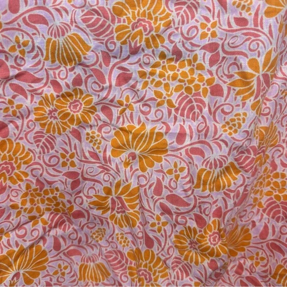Zara Orange & Pink Printed Oversized Crop Top Size Large - Picture 11 of 15